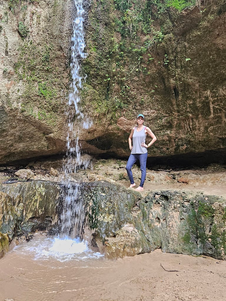 beautiful waterfall at clark creek