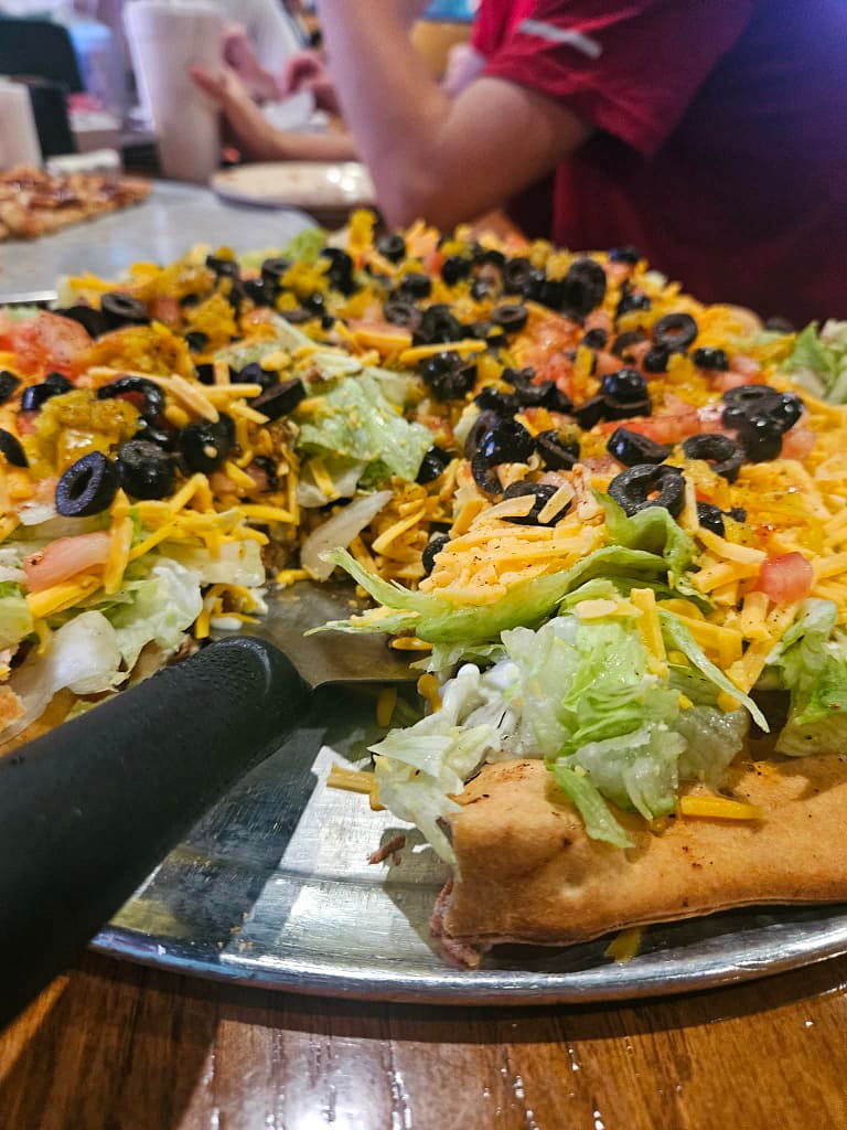 Taco piizza Sonny's pizza